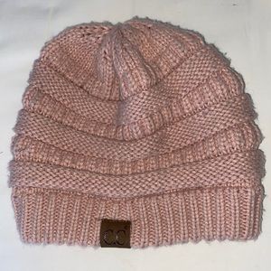 C.C Pink Knit Beanie